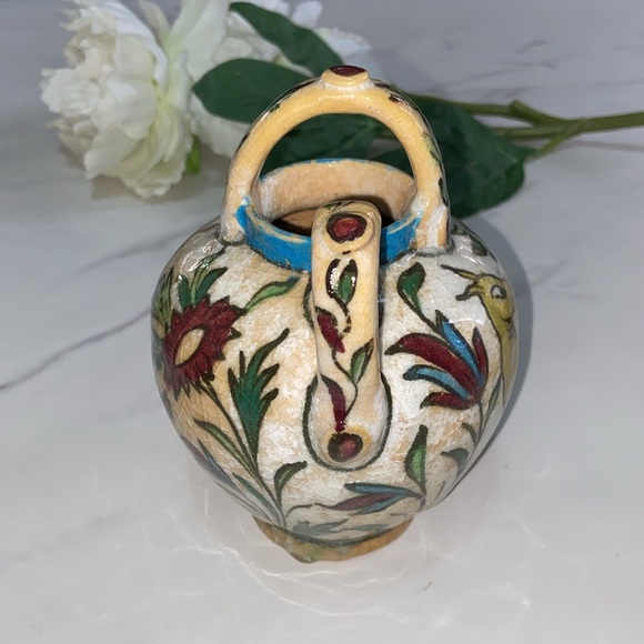 Vintage Collectible Hand Made Hand Painted Pottery Jug - Picture 6 of 17